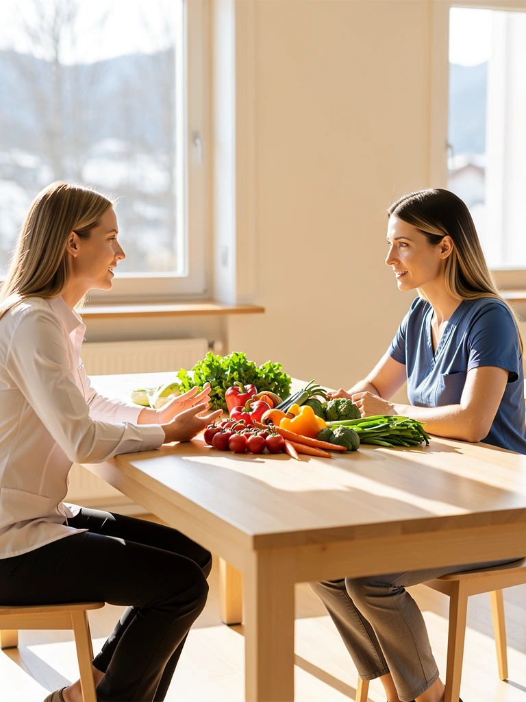 Beratungsgespräch mit Ernährungsexperten